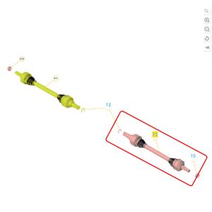 For Mclaren 570S 720 GTS Rear Right Drive Shaft Axle OEM 11G0296CP