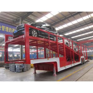 4-21 Units Capacity Car Carrier Semi Trailer with 245/70R19.5 Tires and