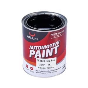 High Gloss 2K Bluish Extra Black Car Paint Liquid Coating Factory Supply