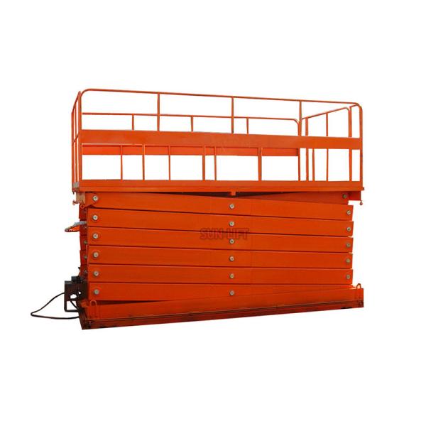 Vertical Electric Mobile Scissor Lift / Scaffolding Aerial Lift Work Platform