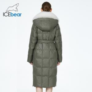 Elegant Removable Fox Fur Collar Down Jacket with Lamb Fur Lapel, Belt & Hat for