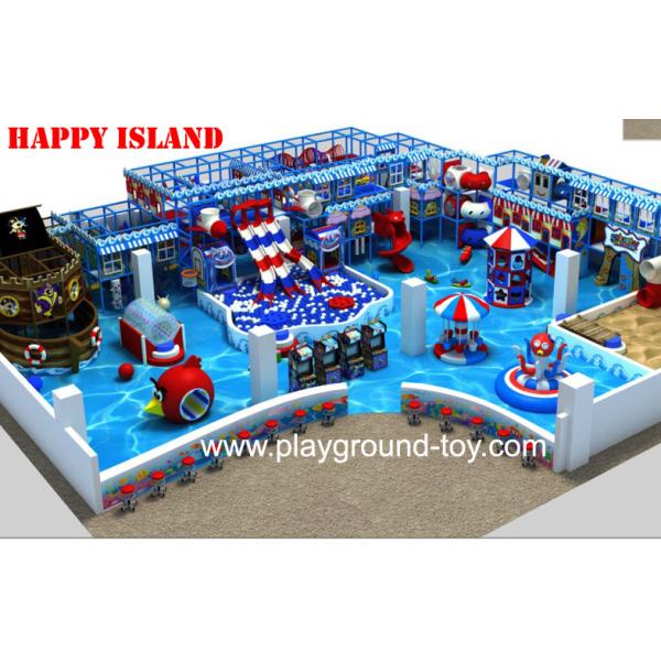 New design Indoor Playground Equipment For Sale With Big Ball Pool And Three Big