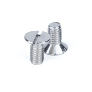 China 18-8 Slotted Flat Head Machine Screw M2.5 DIN 963 With Stainless Steel Material on sale