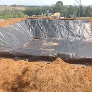 Cheap GB/ASTM GRI-GM13 Standard 1.0mm Thickness HDPE Geomembrane for Fish Pond Landfill for sale