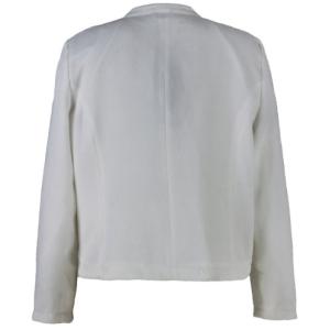 Silver Large Lapel Cool Womens Coats With Buttons And Zipper Decoration