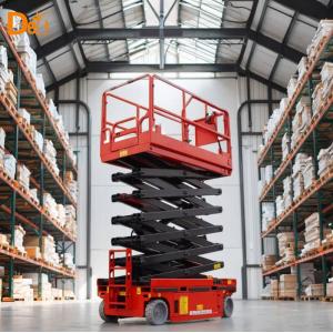 3.3KW Portable Scissor Lift Elevator 8m Movable Aerial Lifting Platform For Construction