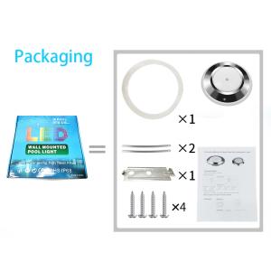 Color Change IP68 RGB LED Pool Light Waterproof Inox 316L 12V 18W