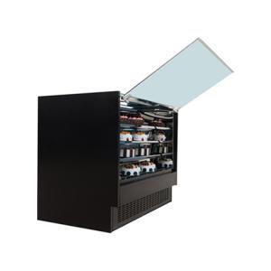 front-opening flat glass cake showcase pastry cabinet with CE/ETL