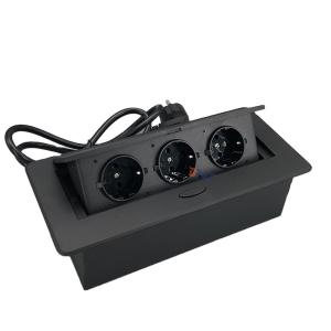China Multimedia EU plug electrical desktop power popup socket for conference table on sale