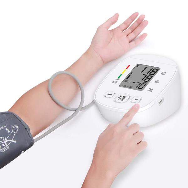 Quality Electronic Upper Arm Blood Pressure Monitors 3mmHg Accuracy With LCD Digital Display wholesale