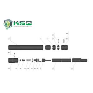 DTH80 DTH Drilling Tools , Tungsten carbide rock drill tools