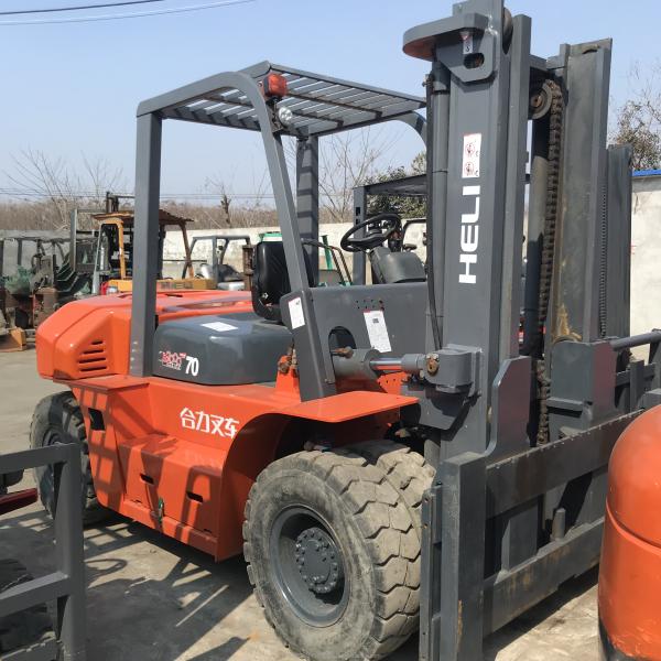 Great Performance Second-hand Heli Forklift with 7 Ton Capacity and Diesel Engine