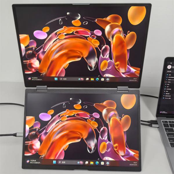 Quality 60Hz Refresh Rate Portable Monitor Dual Screen with Mini HDMI Connectivity Weighs 16000g wholesale