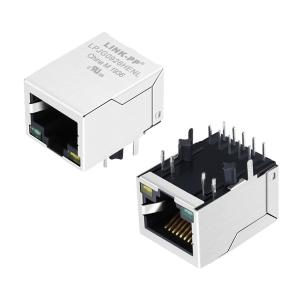 Cheap 1x1 Port 1000Mbps POE+ RJ45 Modular Jack With Transformer LPJG0926HENL for sale