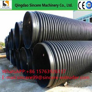 DN200 HDPE PP Krah Spiral Pipe Extrusion Line Low Pressure Custom