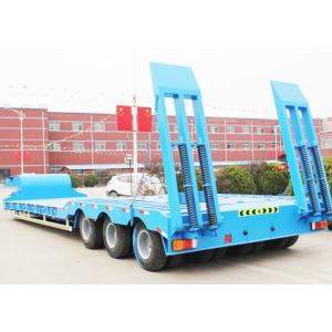 40t-120t Low Bed semi trailers with Mechanical/Hydraulic ladder and Mechanical