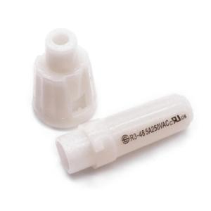 White 5x20 5A Inline Fuse Holders UL Listed With 18AWG 20AWG Cable