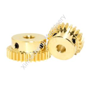 China Copper Gear 20-39 Teeth CNC Machine Cylindrical Hobbing Spur Gear on sale