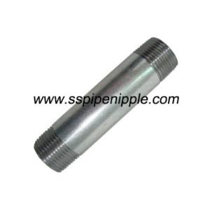 China Galvanized Carbon Steel Pipe Nipples  Cedula 40 / Sch 40 3/4 X 6  ANSI  ASME  B1.20.1 on sale