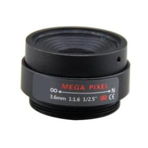 Cheap 1/2.5&quot; 3.6mm F1.6 3Megapixel CS-mount Fixed Focal IR Lens Megapixel Prime Lens for sale