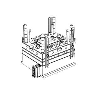 OEM / ODM ： Hot Runner Injection Molding & Flat Front Shell (1*1) No.23603
