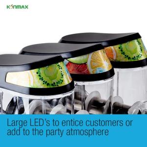 Three Tanks Ice Slush Machine Freon R134a and R404a Healthy