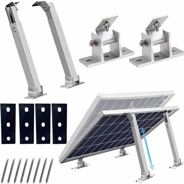 Anodized Pv Module Solar Panel Roof Mounting Brackets / Aluminum Solar Pv Brackets
