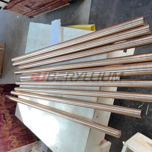 China Bright Surface C17200 Beryllium Copper Rod 25mmx1m ASTM B196 Grade on sale