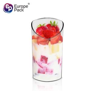 Cheap Disposable mini plastic jelly pudding dessert cake square plastic dessert cup for sale