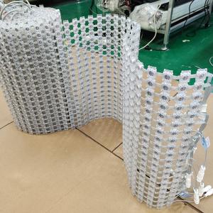 RGBW Transparent LED Mesh Screen Outdoor Flexible IP67 Dustproof