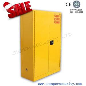 China Lab Safety Flammable Storage Cabinet With New Paddle Lock Liquid-tight Containment Sump on sale