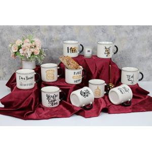 320cc Mug With Handle Porcelain Tea/Coffee Mug for Home office using retro style