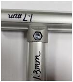 S Shape Improved Flexible Internal Aluminium connector LJ1i-13 for OD28mm T1.3mm