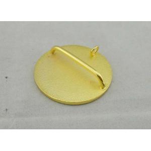 Zinc Alloy Lodge Imitation Hard Enamel Pin / Lapel Pin Badges With Gold Plating