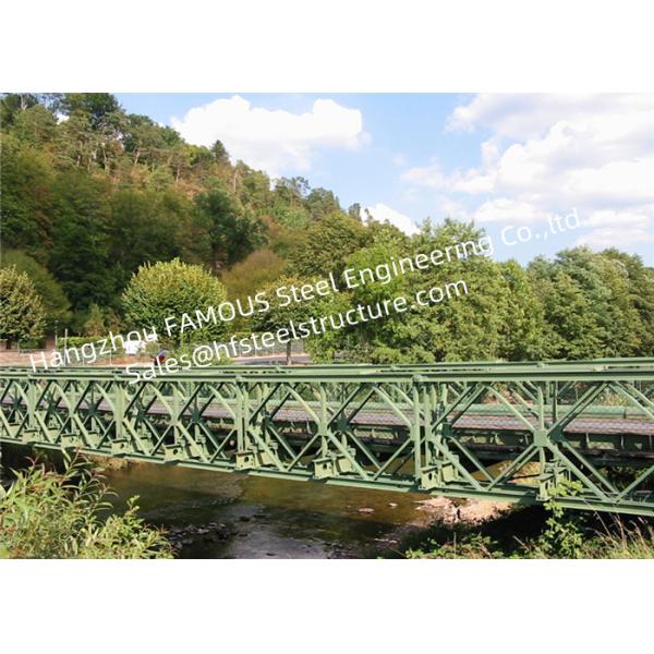 Quality Easy Installation 4.2m Width Military Bailey Bridge With Truss Structure wholesale