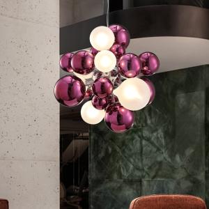 Postmodern Glass Ball Chandelier Lighting Modern Luxury LED Hanging Light(WH-MI