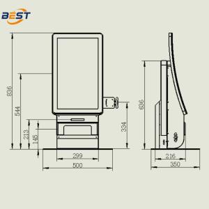Desktop Self-service Ordering Kiosk Complete POS System with Barcode Scanner