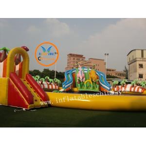 China Outdoor Inflatable Water Park With Slide Giant Dinosaurs Amazing Water Park on sale