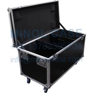 Flight Zone Utility Trunk Touring Case With Wheels Caster Stacking Plates And Dividers
