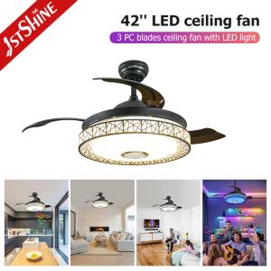 Ultra Quiet Music Invisible Ceiling Fan Chandelier Remote Control