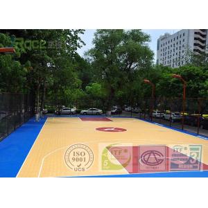 Outdoor Basketball Sport Court Field Flooring Easy To Construct , IAAF / ITP Certificate
