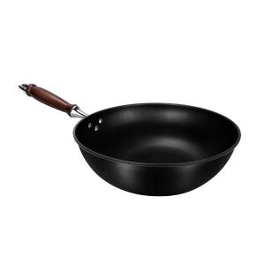 12.5inch Induction Compatible Wok 32cm Non Stick Frying Pan Ergonomic Design
