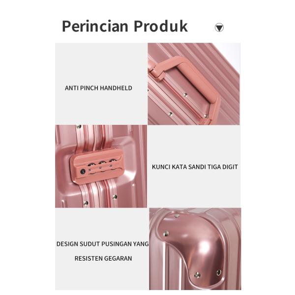 902 TSA Lock Panda color lock suitcase Aluminum frame trolley case 26 inch universal wheel suitcase luggage cosmetic case minimalist and luxurious