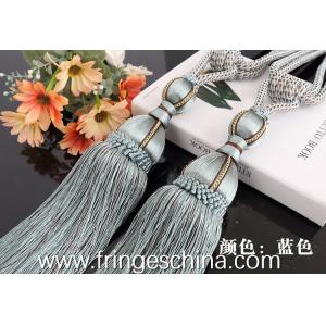 Delicate custom long tassel fringe trimming for curtain attractive tieback