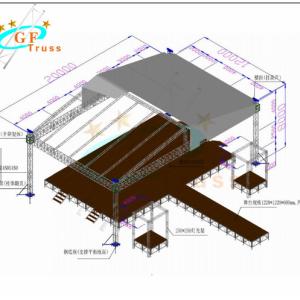 Cheap Portable Aluminum Truss Roof Truss Systems Platform Foldable Truss Folding Truss for sale