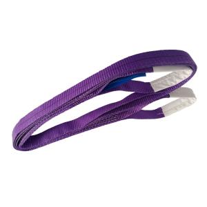 China Purple Polyester Flat Webbing Sling Flat Web Lifting Slings ISO9000 on sale