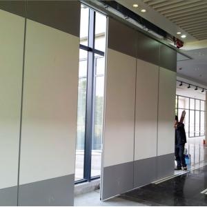 MDF Finish Sliding Wall Partitions For Auditorium Meeting Room Customized Size