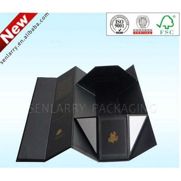 Quality single folding paper wine box with 1000pcs or 500pcs MOQ wholesale