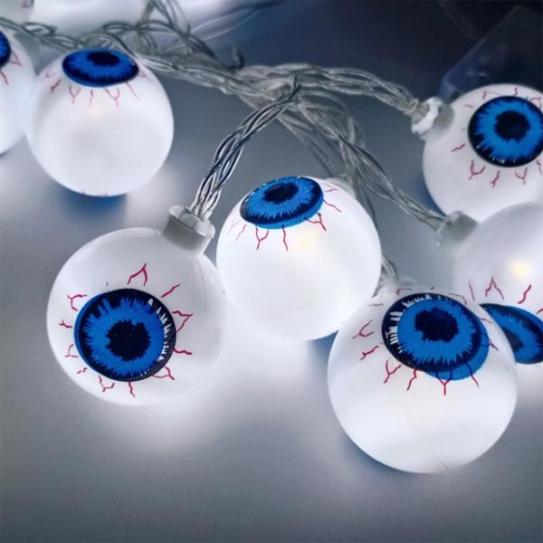 20Led Halloween Pumpkin Ghost Skeletons Bat Eyeball Ornament Festival Bar Home Party Decoration Halloween Lights LED String