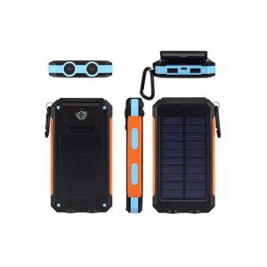 Black F5s Camping Solar Power Bank With Digital Display Function Convenient Use